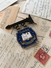 Bookshop Enamel Pin Collectable Button Olde Time Bookish