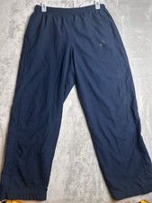 Vintage Nike Track Pants XL Blue Windbreaker Double Lined Baggy 90s Y2K Gray Tag