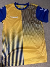 Yellow Hummel Football Shirt Hardly Worn In Very Good Condition