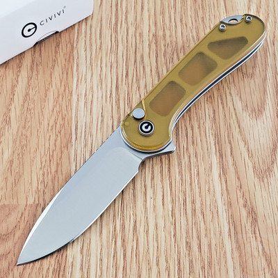 Civivi Elementum II Folding Knife 3'' Nitro-V Steel Blade Polished Ultem Handle