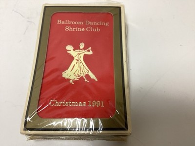 Gemso Playing Cards Plastic Cover Shrine Club Ballroom Christmas 1991 USA