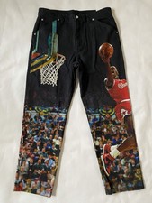 Air Jordan Printed Dunk Contest Twill Pants Black Size 34