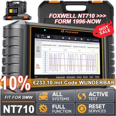 FOXWELL NT710 Profi KFZ Diagnosegerät Auto OBD2 Scanner E~U Coding Fit Für BMW