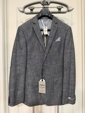New Express Photographer Suit Jacket Light Gray, Fitted, 38R