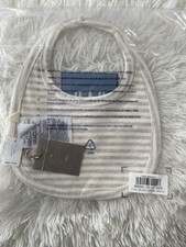 NEW GAP Baby BIB Grey Stripe With Cute Bears