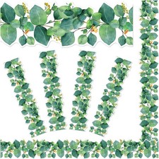 Eucalyptus Bulletin Board 70.8ft Die-Cut Classroom Boho Bulletin Spring Summe...