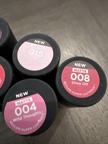 7 PACK MIXED LOT REVLON SUPER LUSTROUS LIPSTICK~MATTE!!~New Sealed~ - Picture 2 of 4