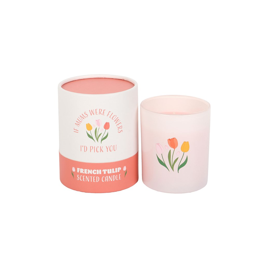 If Mums Were Flowers Candle French Tulip Scent Mother's Day Gift Boxed Present