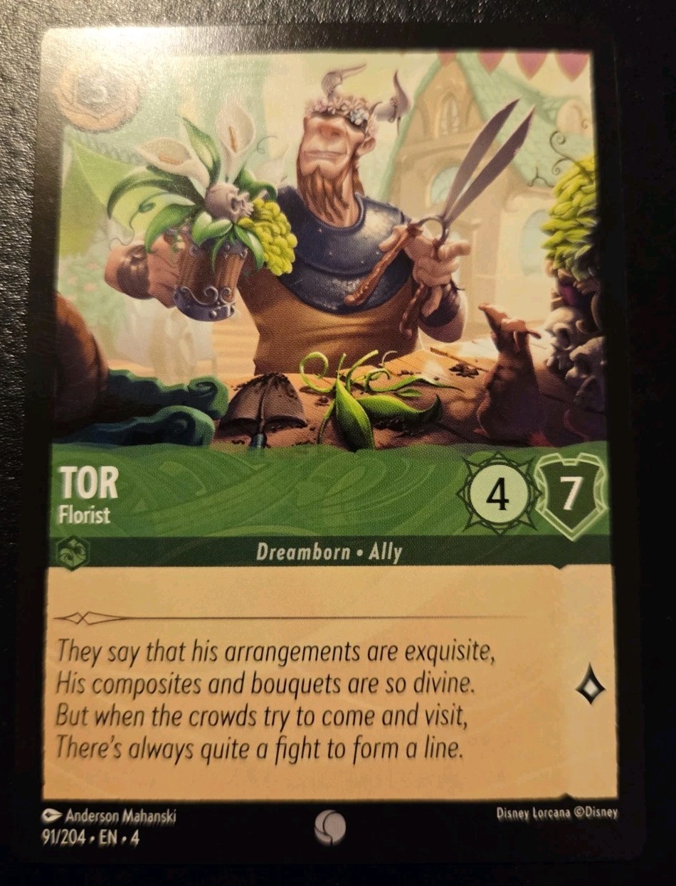 Tor - Florist 91/204 Common Ursula's Return Disney Lorcana TCG