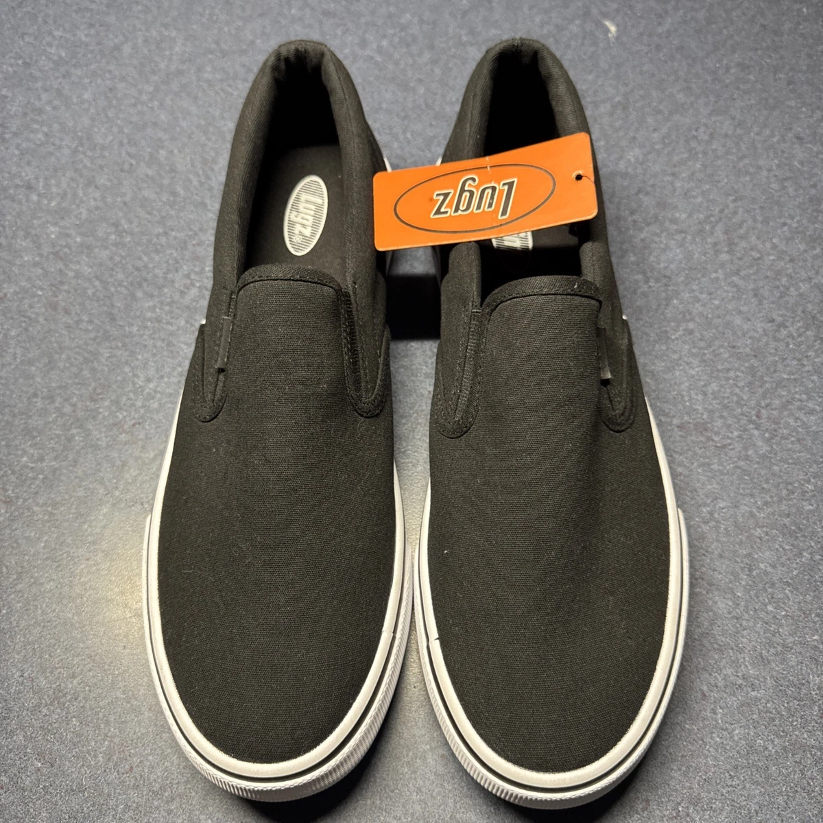 Lugz Men\'s Slip-On Canvas Loafers in Black and Gum Men main image 3