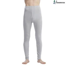Pure Silk Jersey Knit Men Long Johns Bottom Only US S M L XL