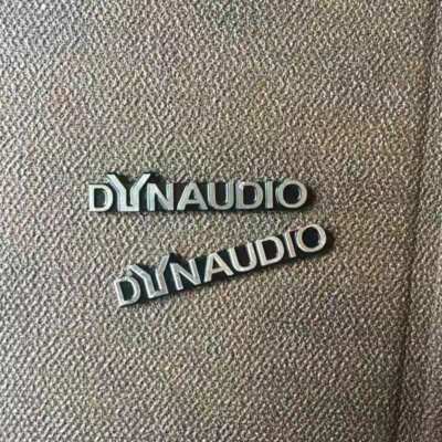 4pcs  Dynaudio Badge Emblem Logo Aluminun Car Speaker 47mm Aftermarket