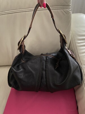 Sac En Cuir Vintage Marron Chocolat - Excellent état - Cuir Véritable