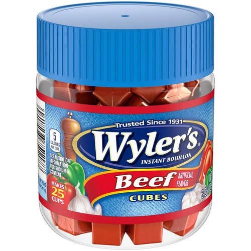 Wyler's Instant Bouillon Beef Flavored Cubes (3.25 oz Jar) Free Shipping - Picture 5 of 8