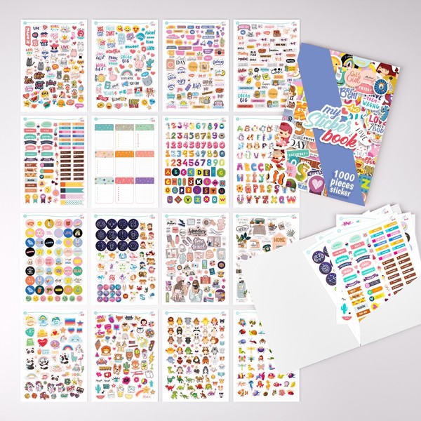 Colortouch Sticker Set, 1000 St Scrapbook-Bullet Journal Aufkleber, Erwachsene-image