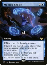 Multiple Choice (Extended Art) Strixhaven: School of Mages #298