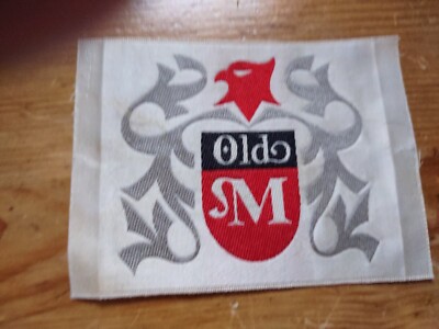  VINTAGE OLD MILWAUKEE BEER  SILK EMBROIDERED PATCH 
