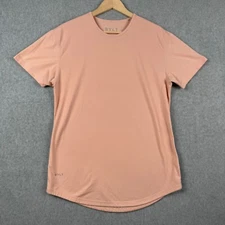BYLT T Shirt Womens M Pink Drop Cut Short Sleeve Crew Neck Stretch Athletic Gym