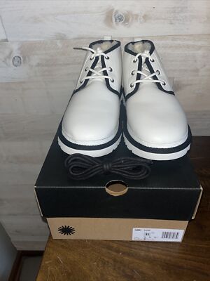 Ugg Australia Men`s Neumel Leather Boots - White / Black - US Size 12 - New‎ UGG® Neumel for Men | Lace-Up Casual Shoes at UGG.com main image 4