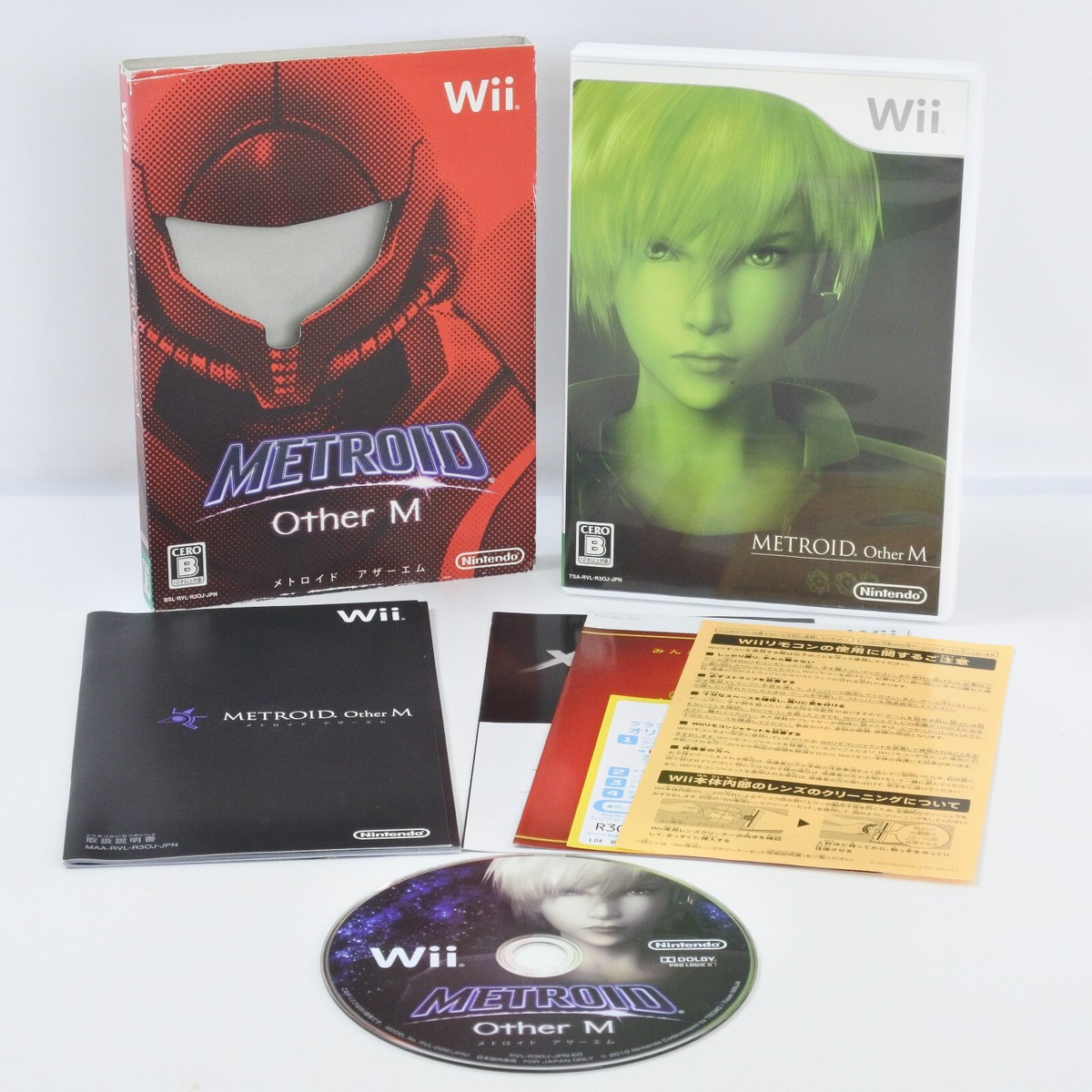 METROID Other M Sleeve Case RVL-R3OJ-0B-0 Wii NIintendo For JP
