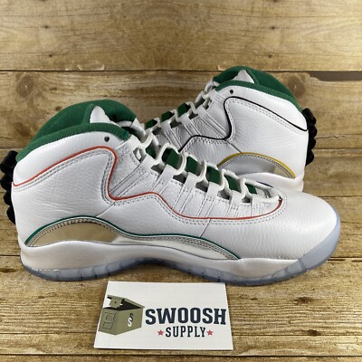 Nike Air Jordan 10 Retro Wings White Green Shoes CK4532-103 Men's