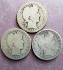 1894-O, 1898-O & 1899  Barber Silver Half Dollars   - Set of 3