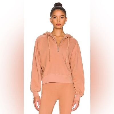 WELL BEING BEING WELL Avalon Half Zip Hoodie Womens Size S Sustainable Fabrics