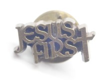Jesus First Cross Vintage Lapel Pin