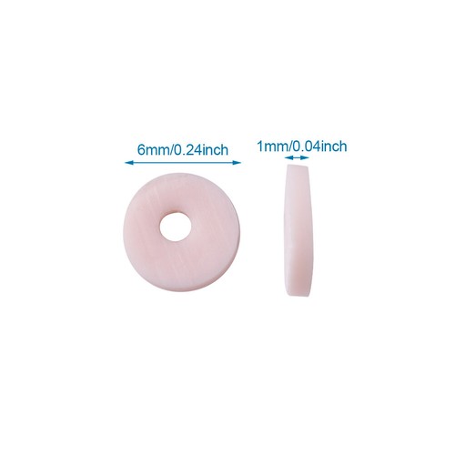 17.7" Handmade Polymer Clay Beads Disc Heishi Beads Loose Spacer Crafting 6x1mm - Picture 27 of 379