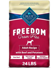 Blue Buffalo Freedom Grain-Free Adult Beef Recipe Dry Dog Food 24-lb