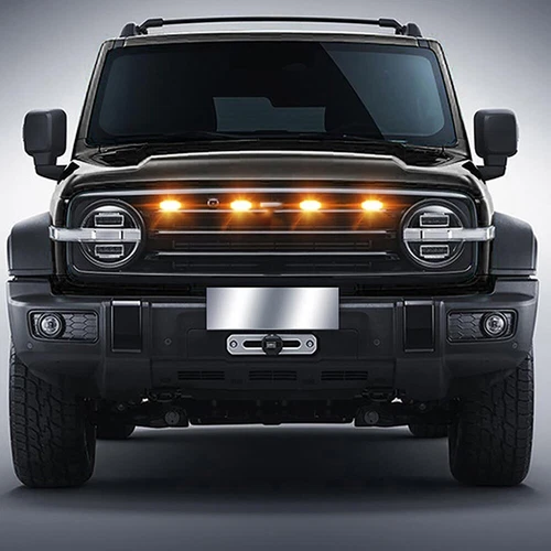 Fit Dodge Ram 1500 2500 3500 Amber Lens LED Front Grille Running Light 3x - Picture 7 of 14