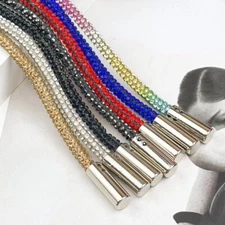 Crystal Rhinestone Hoodie Drawstring Belt Replacement Hat Cord Rope Tape Pants