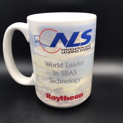 NLS WAAS MSAS GAGAN RAYTHEON Defense Contractor Coffee Mug - Unused