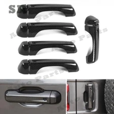 For  Wrangler JL 18-24 ABS carbon fiber exterior door handle decorative cover