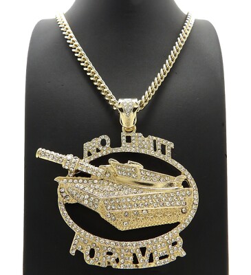 Icy NO LIMIT FOREVER TANK Pendant & 7mm 24