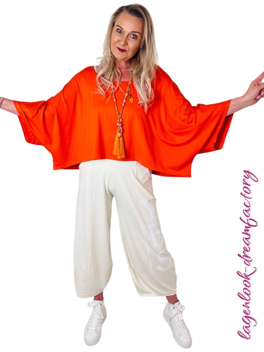 Chemisier Patrice Breal Orange Plissé - Taille 44, Manches Trois-quarts, Occasion En Parfait état