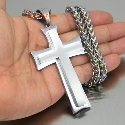 Huge Greek Byzantine Layer Cross Large Heavy Men Stainess