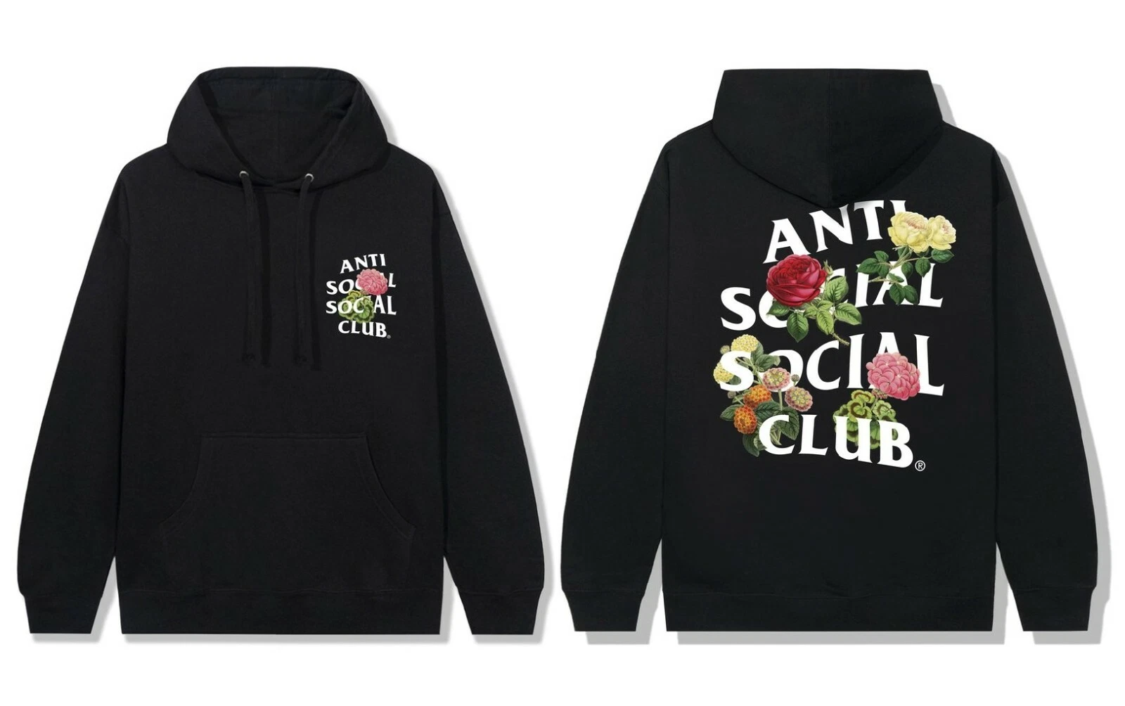 DS Anti Social Social Club produit blanc ASSC sweat à capuche noir Supreme BAPE KITH FOG