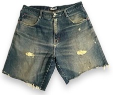 Vintage Y2K Southpole Blue Baggy Denim Shorts Jorts Size 36 Skater Hip Hop