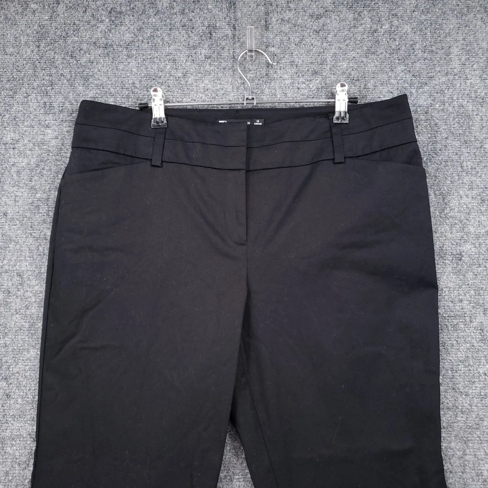 NEW NY&C 7TH Avenue Pants Womens 12 Black  Average High Rise Trouser Stretch - Image 3 of 4