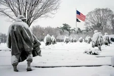 8" x 10" Photo Korean War Memorial Washington D.C. r49 2006