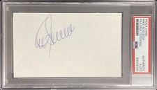 Mike Scioscia Signed Index Card Baseball Los Angeles Dodgers Autograph PSA/DNA
