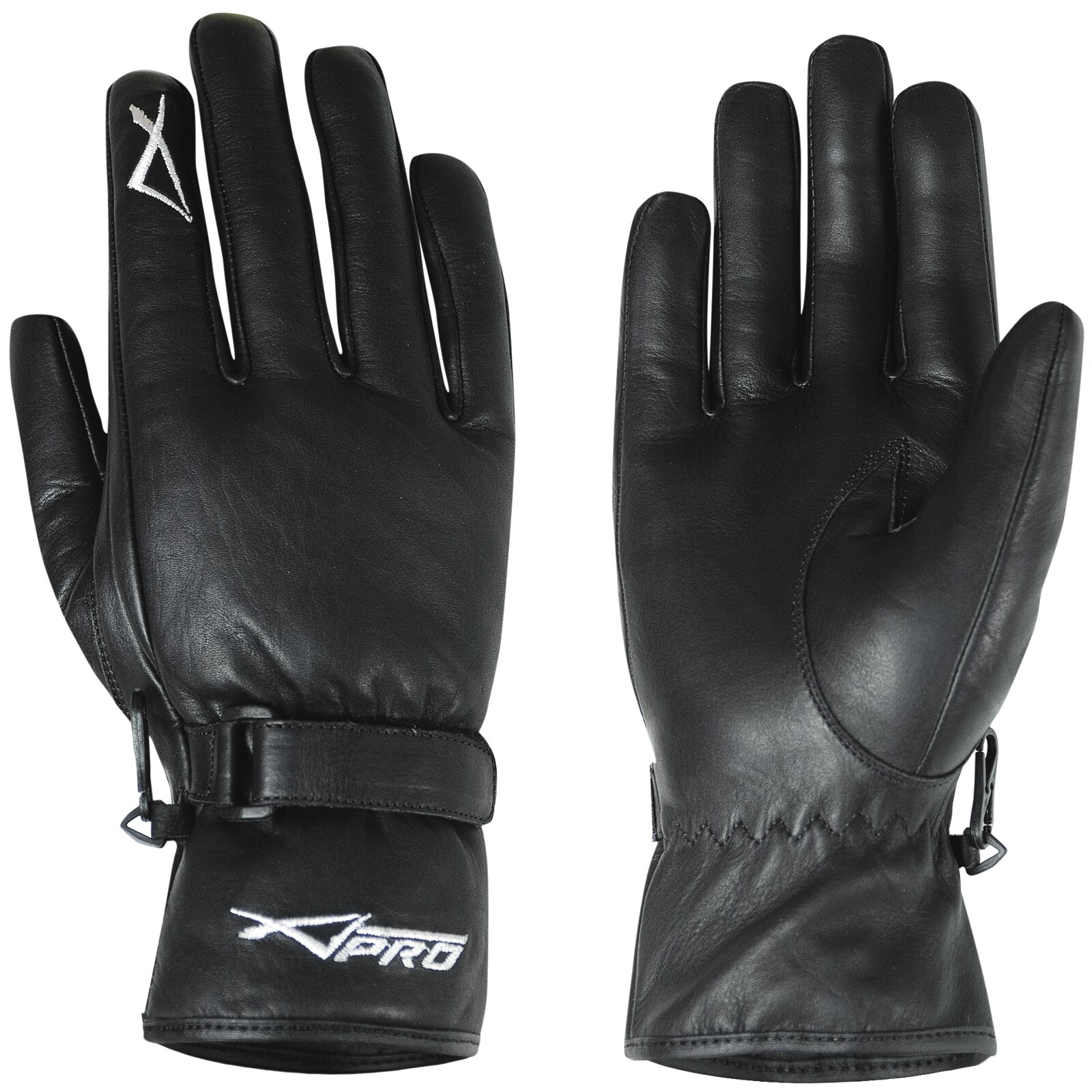 Motorbike Motorcycle Mens Black Soft Genuine Leather Driving Gloves Black 3XL