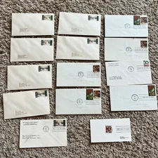LOT OF 14 US CHRISTMAS COVERS, POSTCARDS, FDC's, PRECANCELS