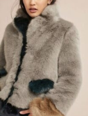 Anthropologie Molliolli Women's Tissavel Luxury Eco Fur Faux