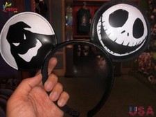 Disney Oogie Boogie Nightmare Before Christmas Jack Skellington Ears Headband