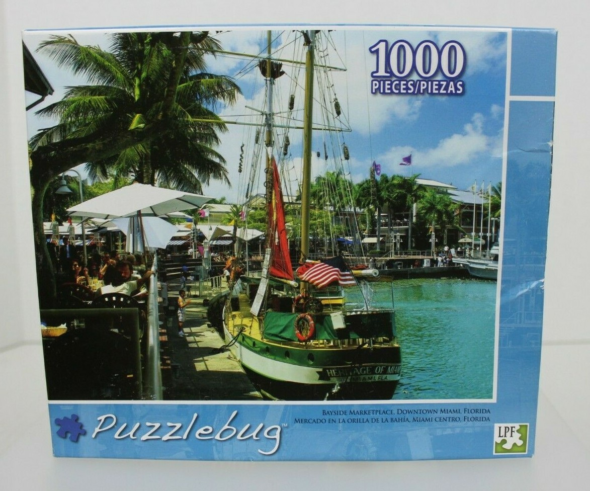 NEW Puzzlebug 1000 pc Puzzle Bayside Marketplace Miami 2012 Sealed
