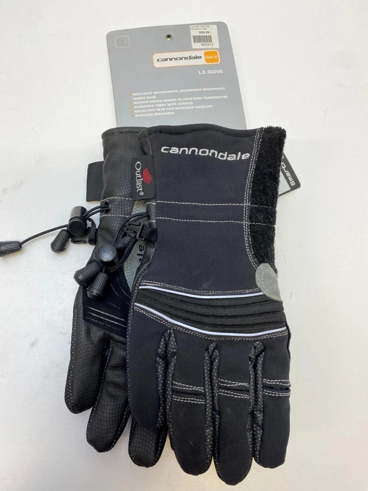 Cannondale L.E. nuevo Guantes de dedo largos negros X-pequeños Foto 3 de 4