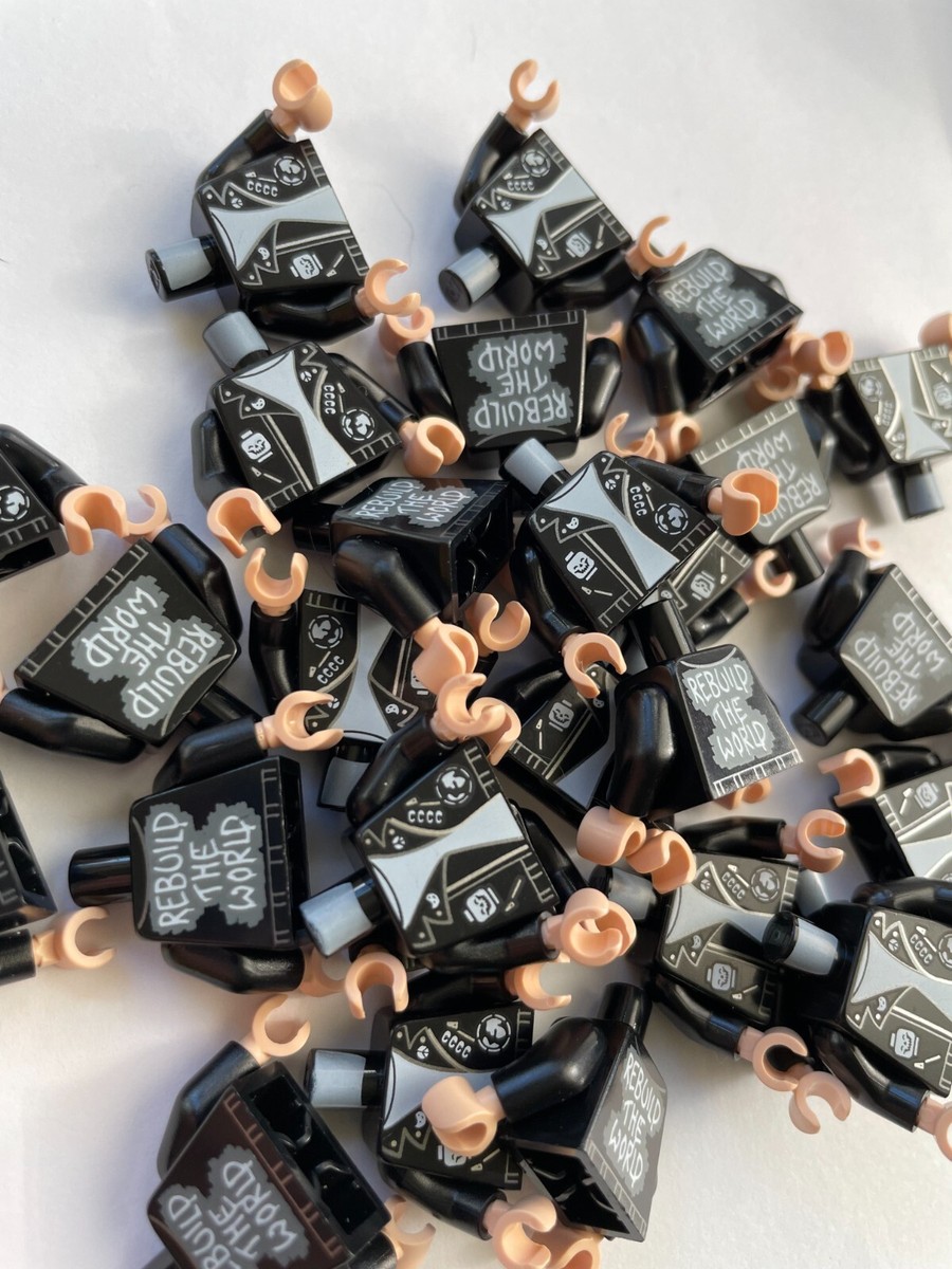 LEGO-NEW-#973pb4444c01-BLACK-TORSO/LEATHER JACKET/REBUILD THE