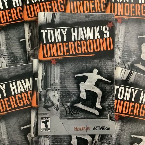 Tony Hawk's Underground 1 PS2 PlayStation 2 Instruction Manual Only